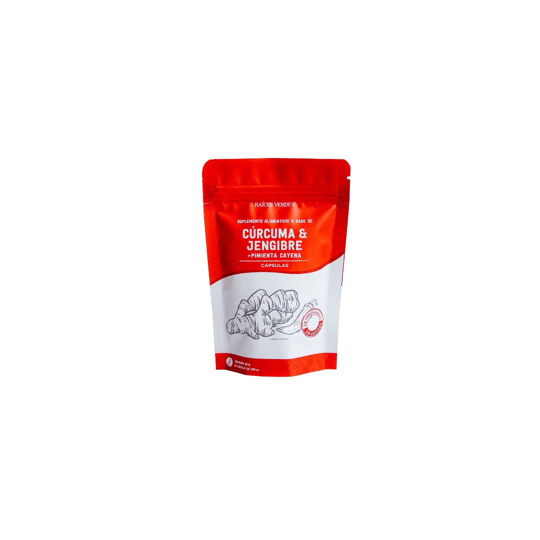 1. cápsulas cúrcuma y jengibre + pimienta cayena